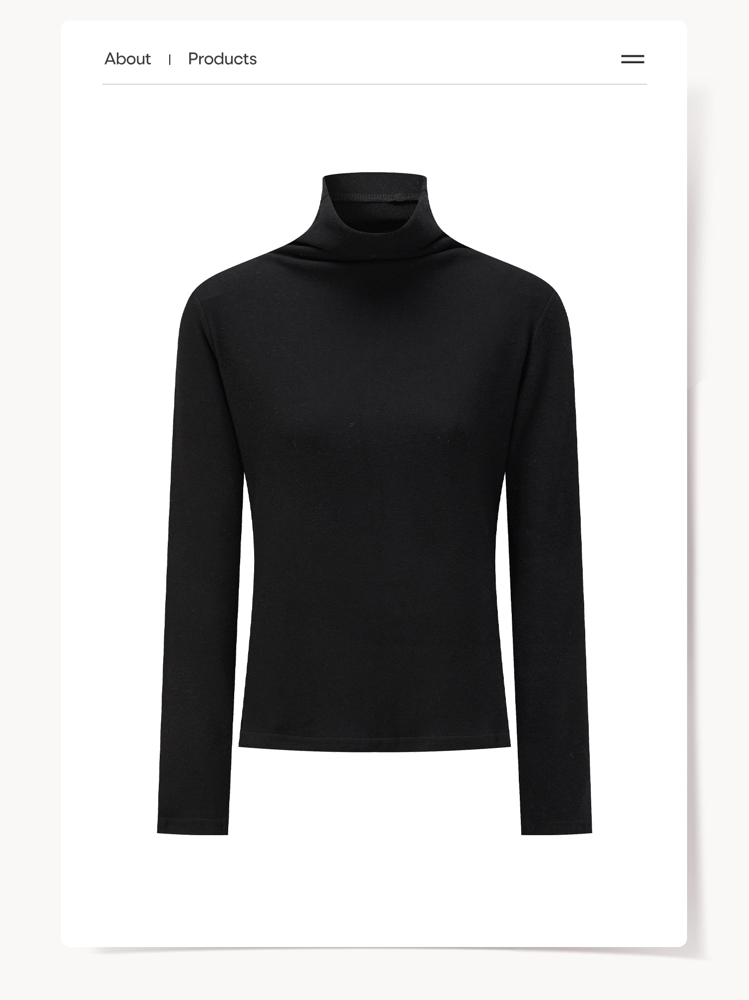 CANTONSTORY Guangzhou Story women's winter retro solid color high-neck long-sleeved T-shirt, new style, loose and warm