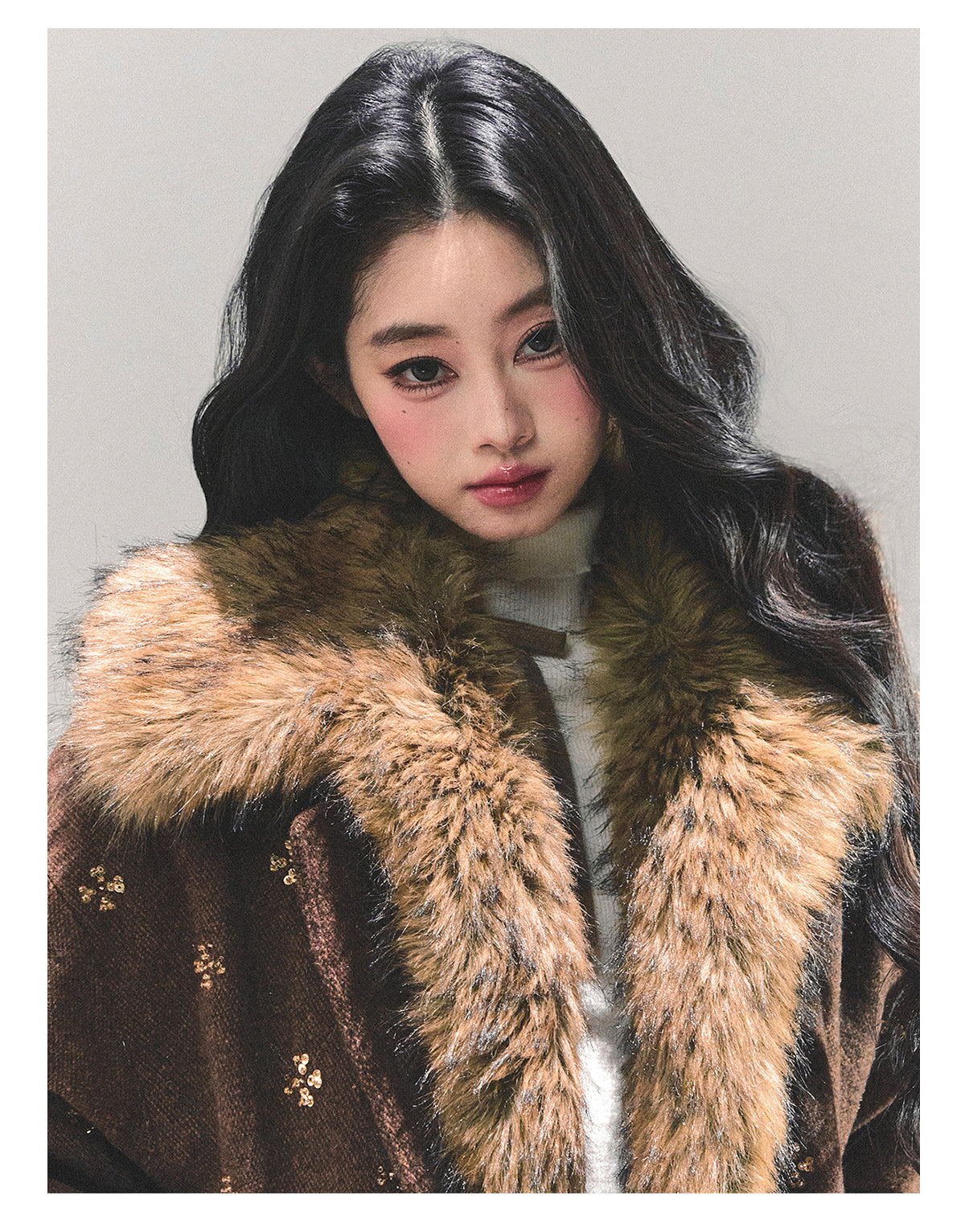 SHAOYEYAN Aomalm Women's Merard "Whisper of Falling Snow" Woolen Suit - Two-Piece Winter Quilted Jacket and Skirt Set