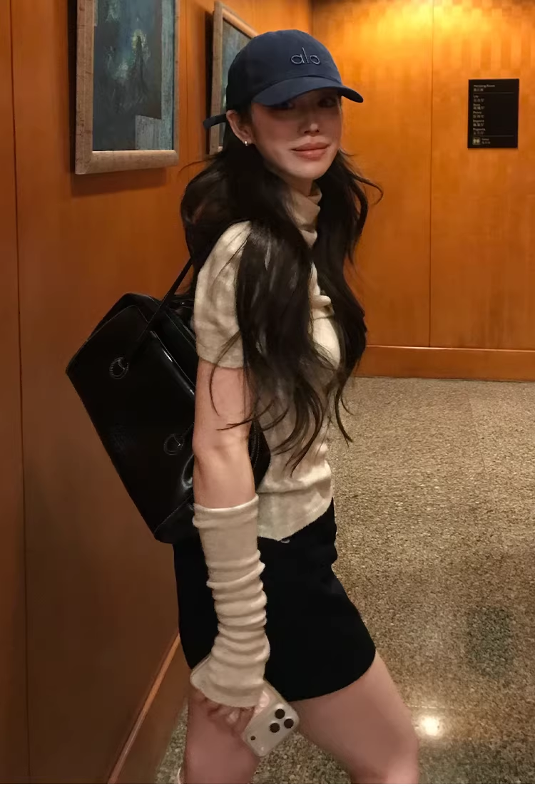 LaluneDuCiel Women's Spring Artist Style Loose High-Neck Coat