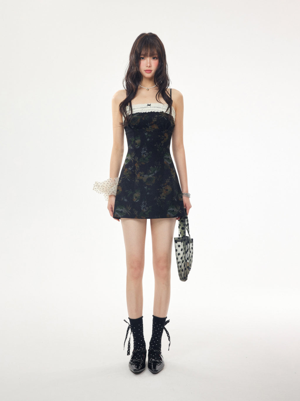 MuuRos French style short skirt, hot girl summer, with small waist strap, tight-fitting short skirt