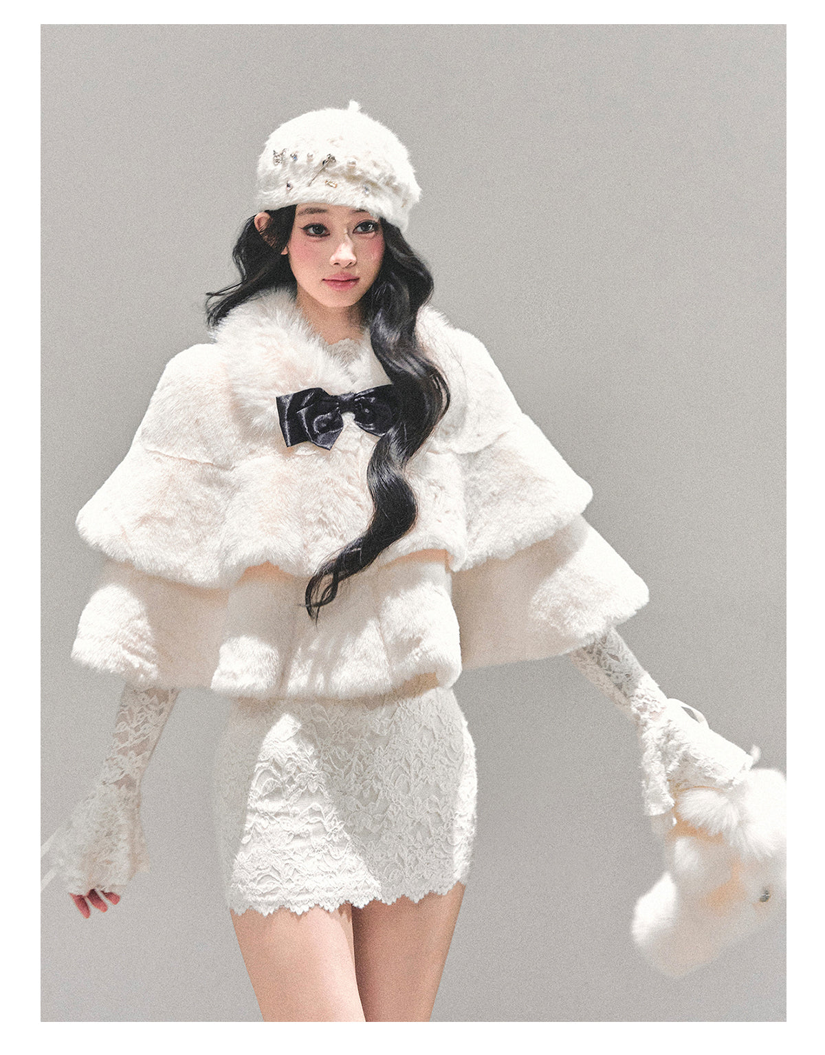 SHAOYEYAN Women's "First Snow is Coming" French Christmas Coat (Winter)