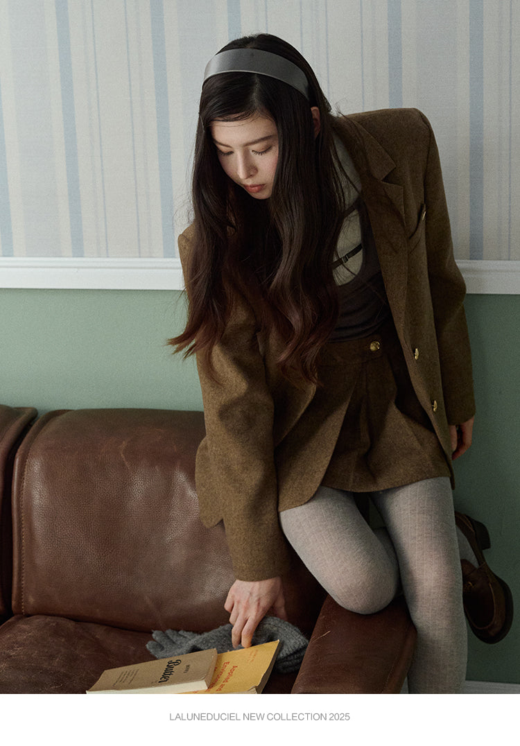 LaLune Duciel Vintage British Wool Dress