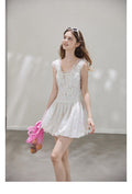 "Misty Summer" Sleeveless floral dress for women, Callmelater floral lace tutu dress