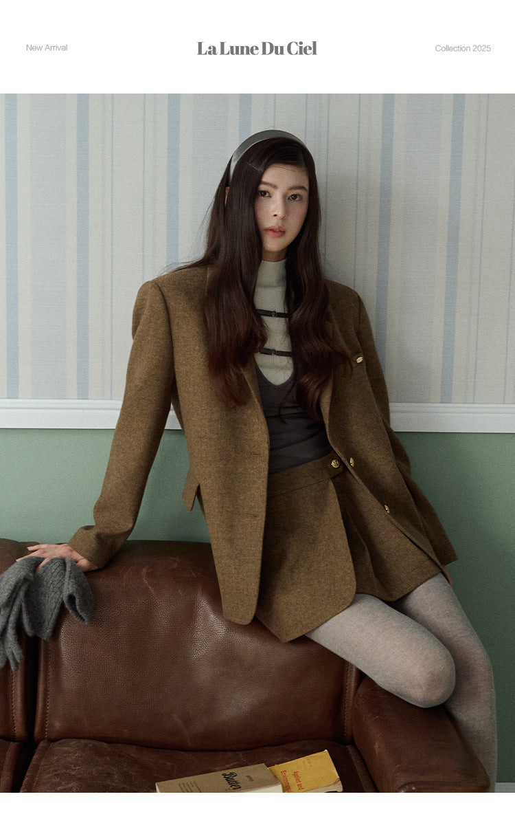 LaLune Duciel Vintage British Wool Dress