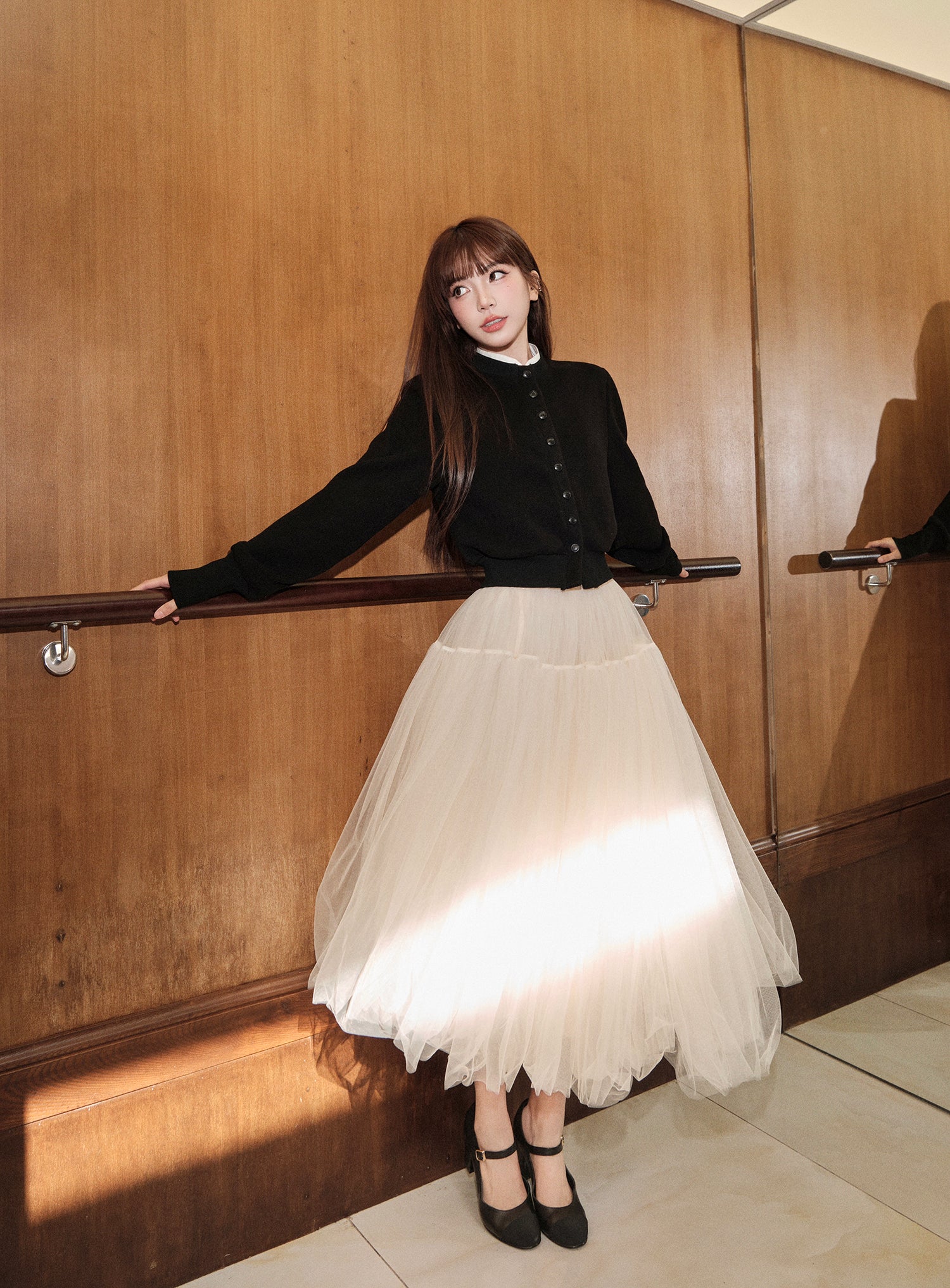 Avenement Korean croptop cardigan for women early autumn