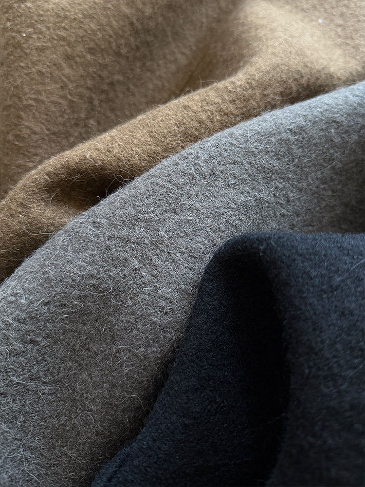 XZICHIC continues the classic style of Kim Min-hee wool coat, women's winter coat, size 57 (wool and alpaca wool).