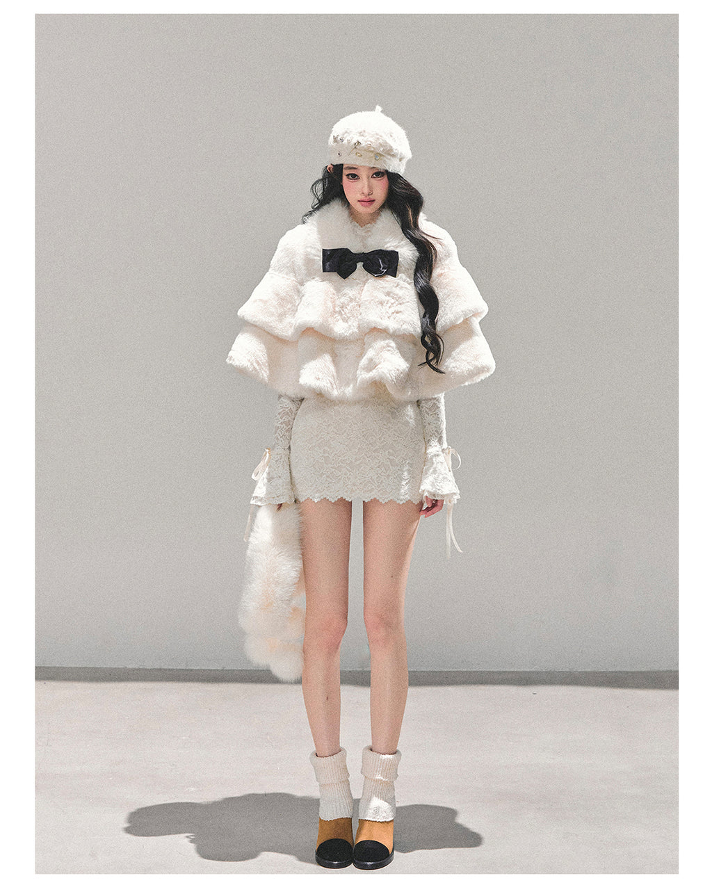 SHAOYEYAN Women's "First Snow is Coming" French Christmas Coat (Winter)