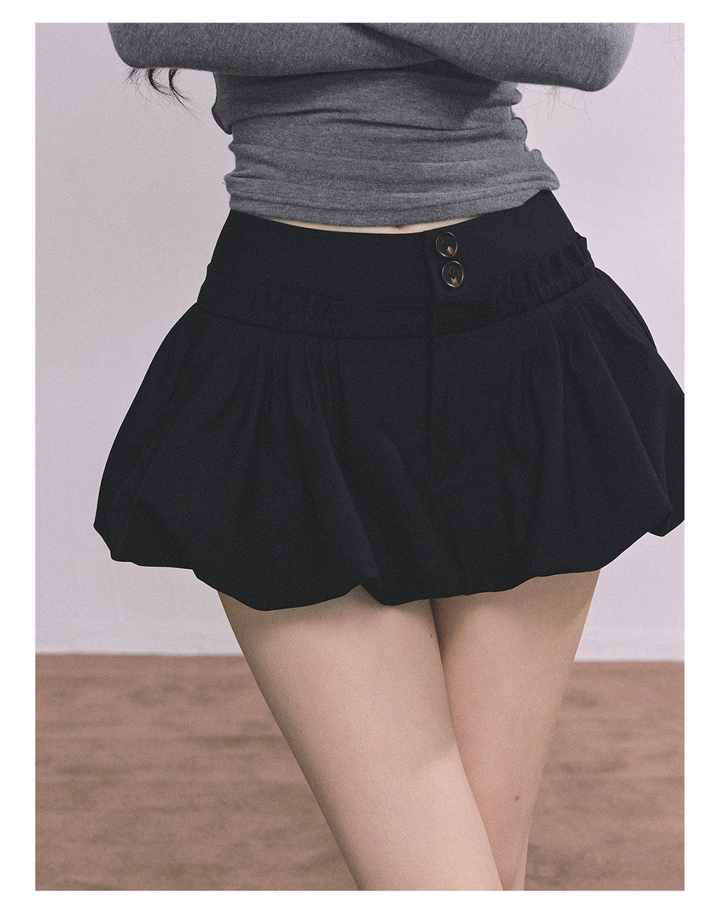 Shaoyeyan style miu series french style autumn high waist slimming a-line waltz short skirt women autumn high waist slimming