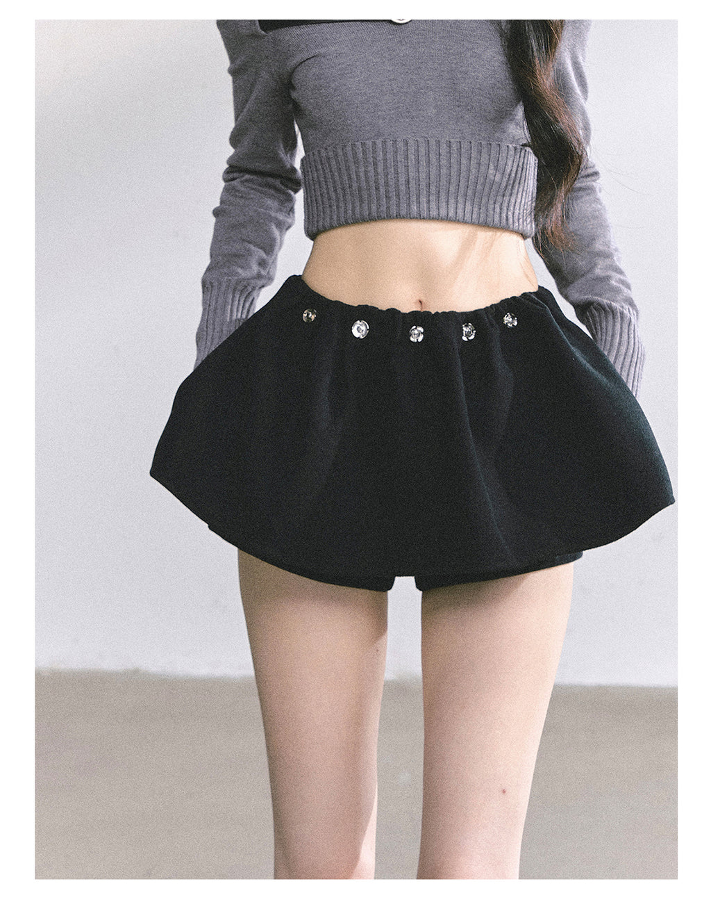 SHAOYEYAN Aomalm "Wild Model Legs" French wool midi skirt, women's autumn high-waisted A-line skirt