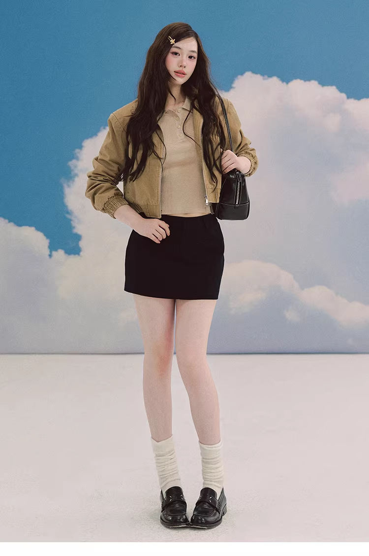 LaluneDuCiel Women's Wild Growth pure cotton retro slim-fit jacket, padded shoulders and shoulders, cotton.