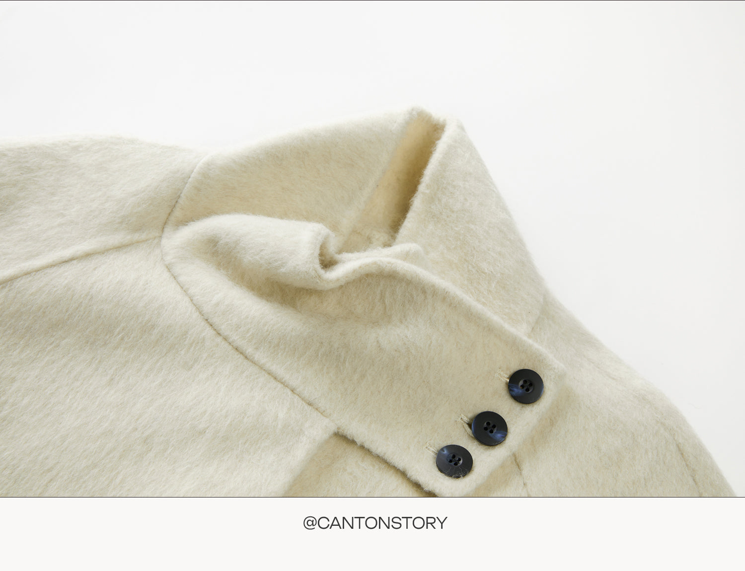 CANTONSTORY Yangcheng Story Korean style 70 double-sided wool coat made of fleece for women winter new design slimming waist