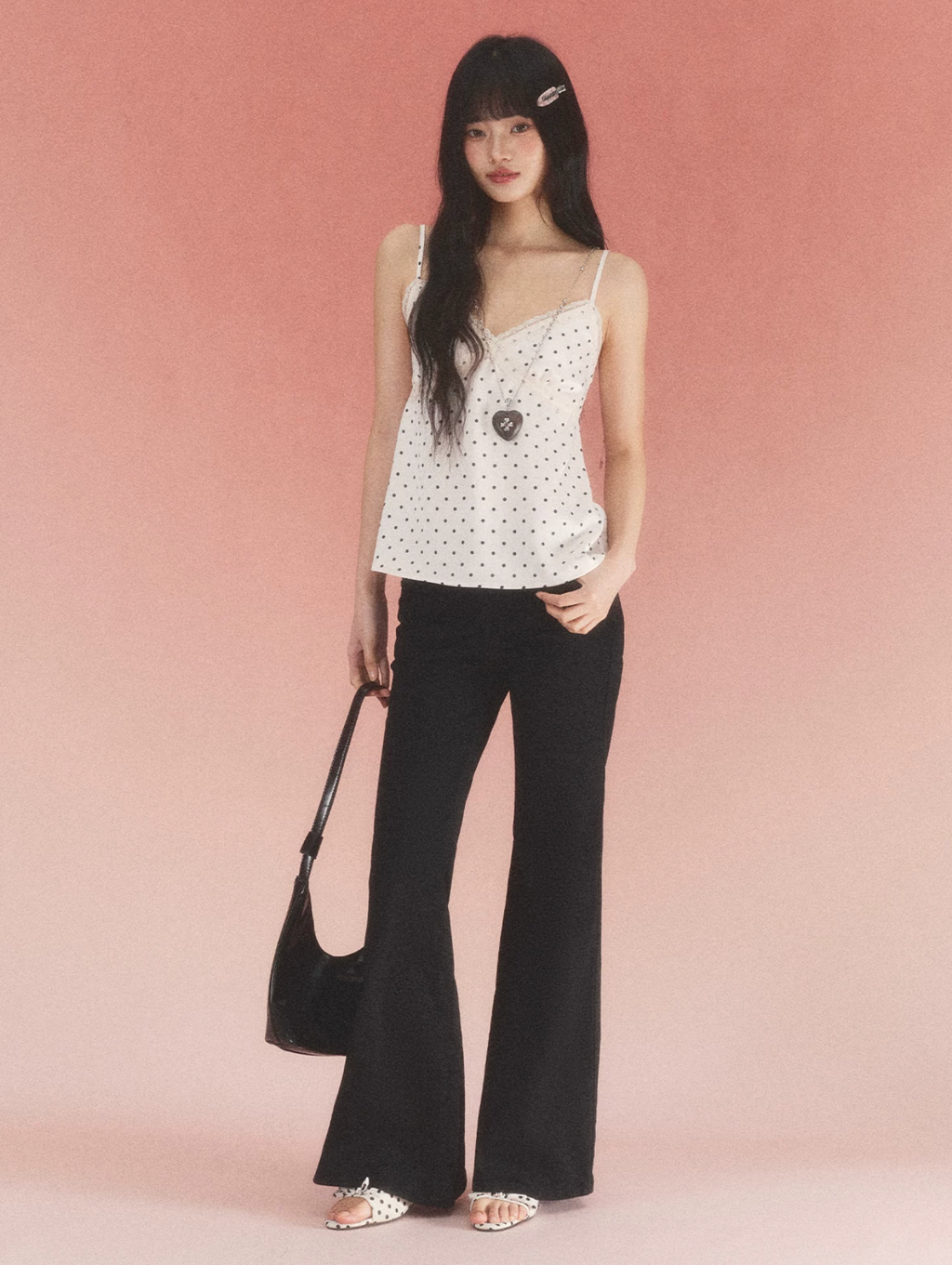 Weekendhub Women's Weekendhub Lace Polka Dot Tank Top - Gorgeous Thai style sleeveless tank top