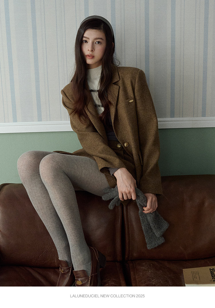 LaLune Duciel Vintage British Wool Dress