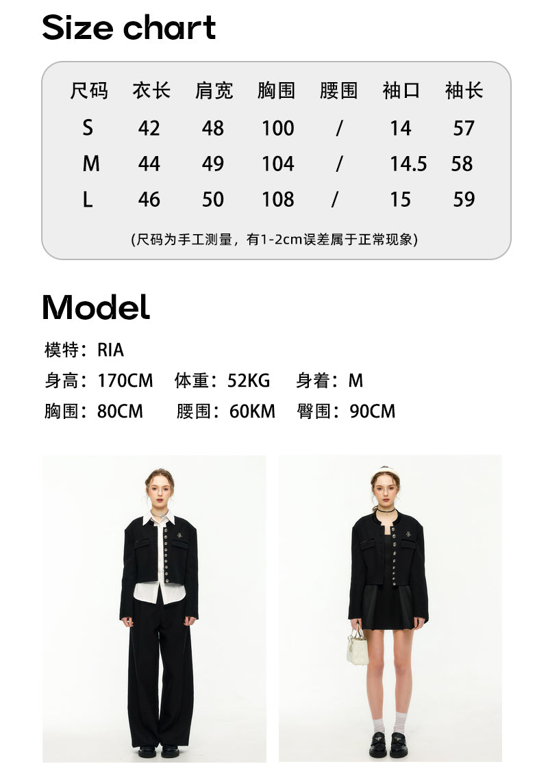 Genuine IKyou high-end black jacket for women spring, new style, IKYOU short slim vest