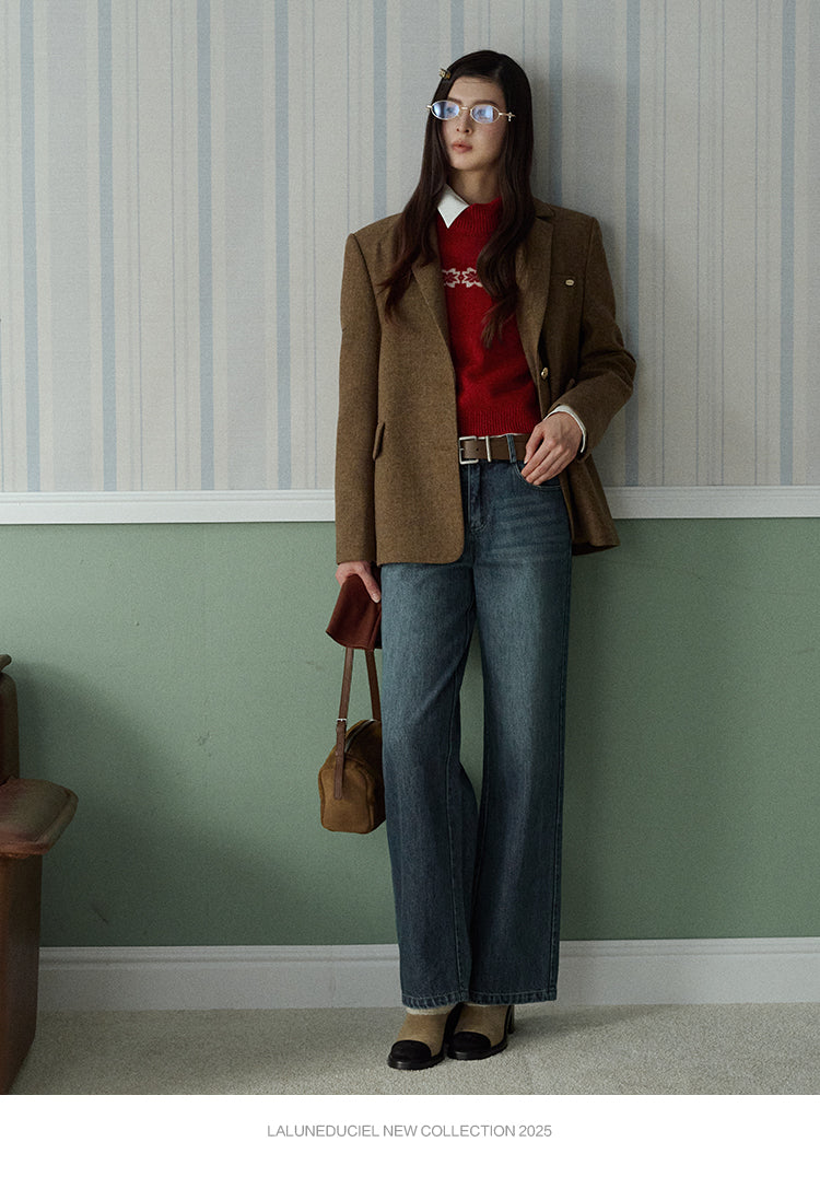 LaLune Duciel Vintage British Wool Dress