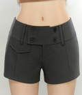 VIAPITTI's stylish double-breasted belted vest shorts are versatile and perfect for summer