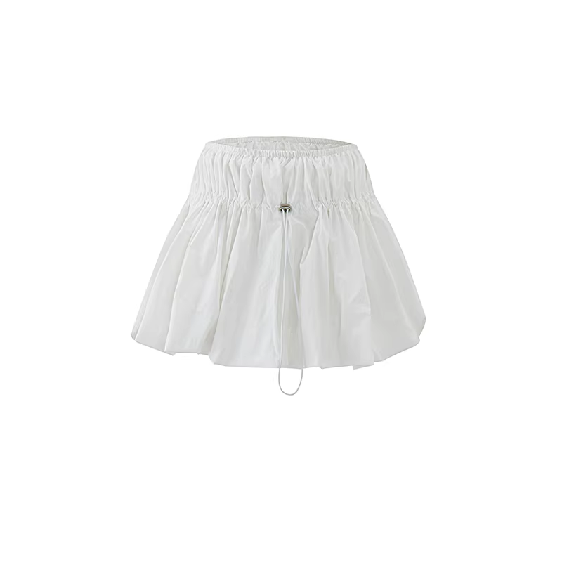 LaluneDuCiel Elegant and youthful tulip skirt for women, solid color, cute design, suitable for summer