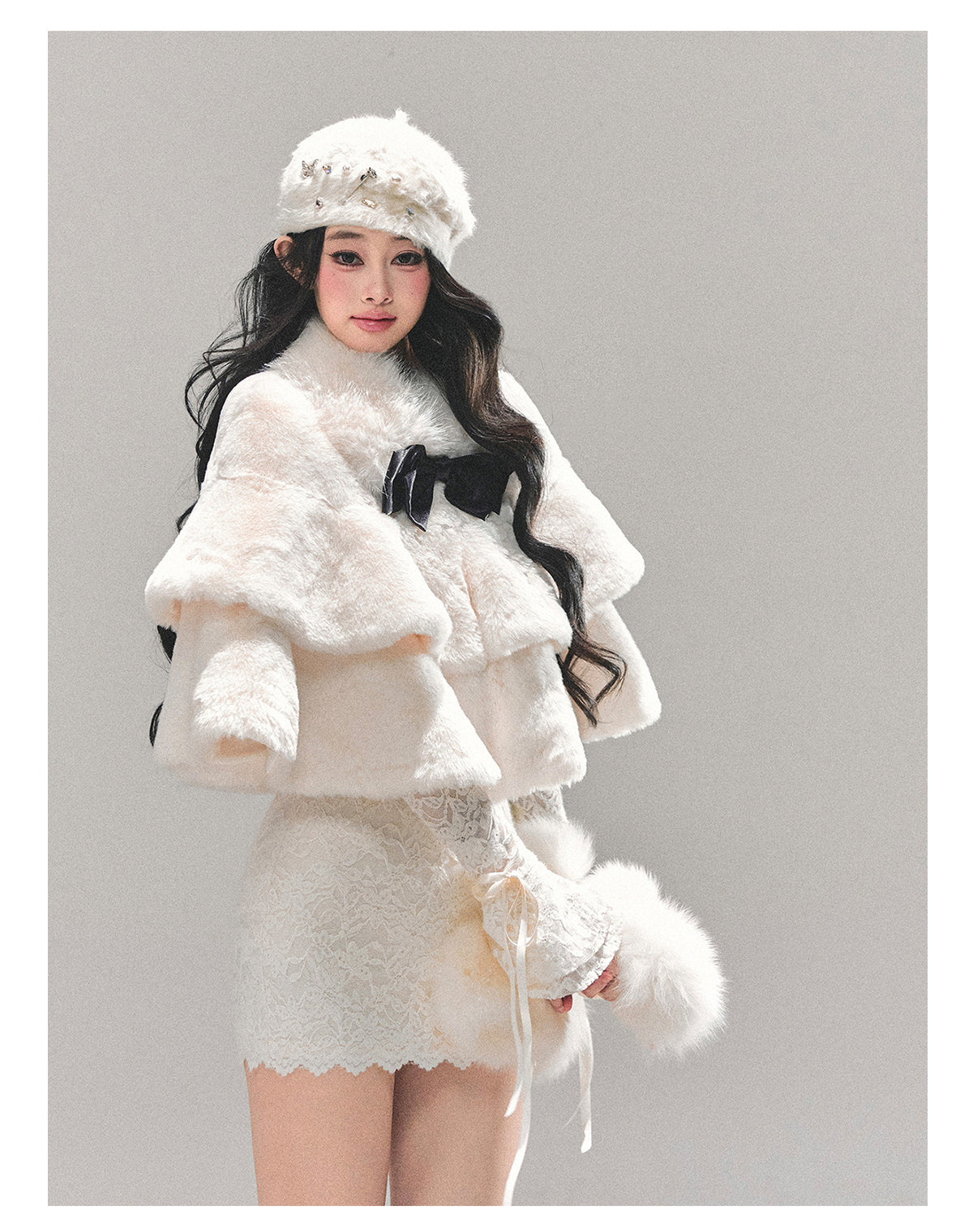 SHAOYEYAN Women's "First Snow is Coming" French Christmas Coat (Winter)