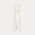 SUNSETPARK Striped cotton leggings in cream white/brown/gray/black SunsetPark Daily/Sunset Park