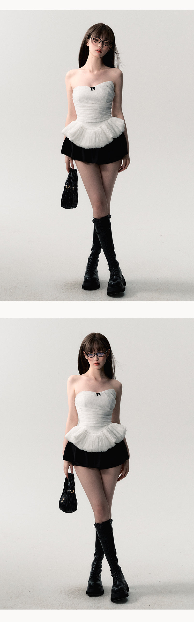 OAKMOO Women's "Rose Veins" White Lace Strapless Bra, Super Durable, Bodycon, and Figure-Catching Lining (Sale)