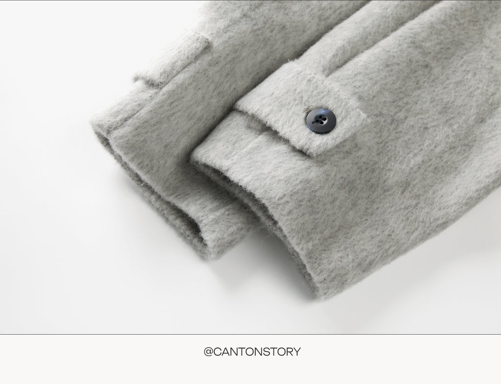 CANTONSTORY Yangcheng Story Korean style 70 double-sided wool coat made of fleece for women winter new design slimming waist