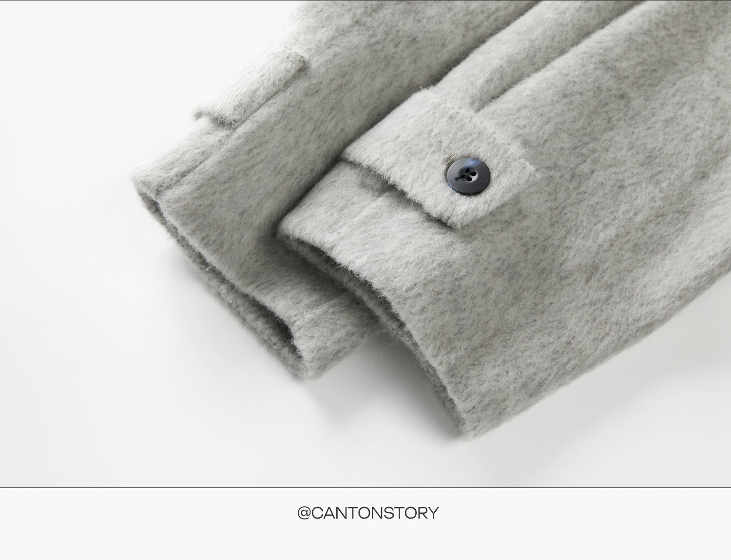 CANTONSTORY Yangcheng Story Korean style 70 double-sided wool coat made of fleece for women winter new design slimming waist