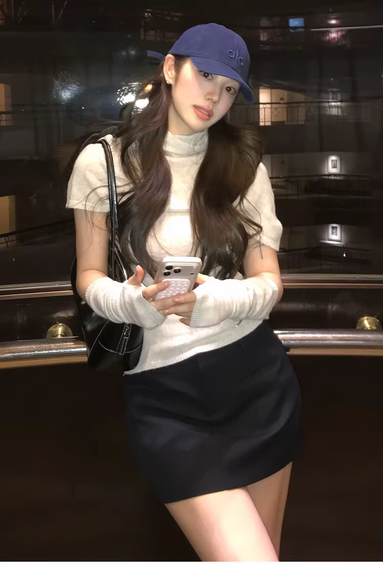 LaluneDuCiel Women's Spring Artist Style Loose High-Neck Coat