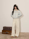 UMOUMO Curved pants, fleece lined, soft, mushroom pattern, with luxurious fabric pockets; Casual pants are flattering and versatile.