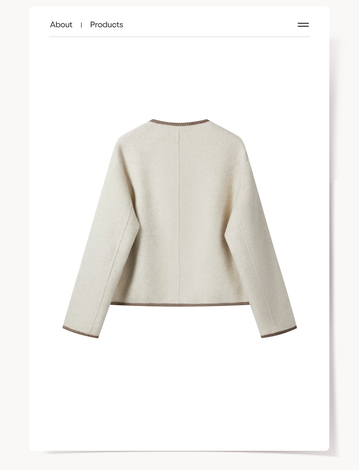 CANTONSTORY Yangcheng Story Korean style 70% wool double-sided wool coat for women winter new sweet (with handbag))