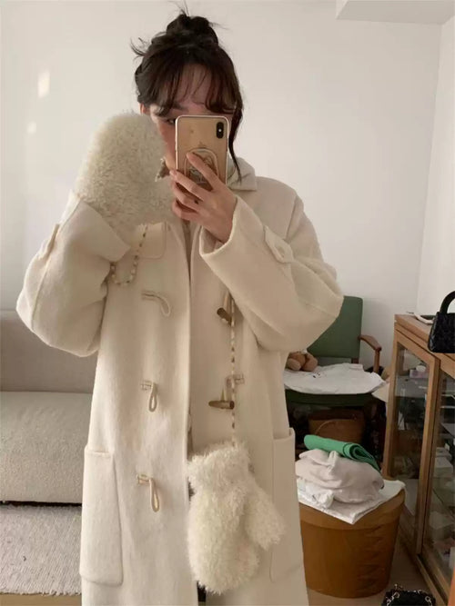 2024 new Korean style full coverage velvet gloves for women, Thick winter gloves with laces, suitable for cycling, skiing, windproof and warm.