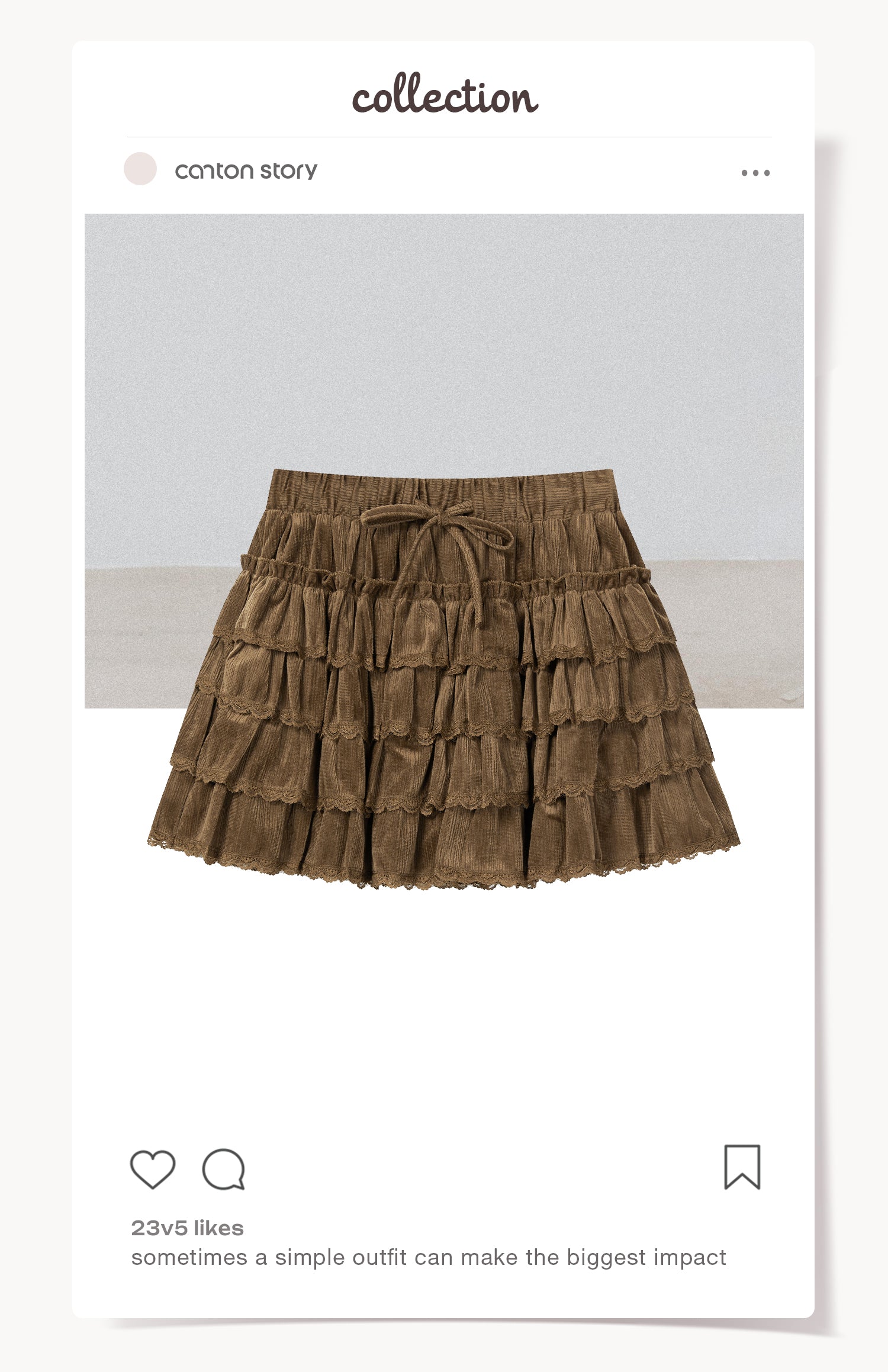 CANTONSTORY New winter style sweet apricot high-waisted midi dress for women, tight-fitting A-line dress, short skirt