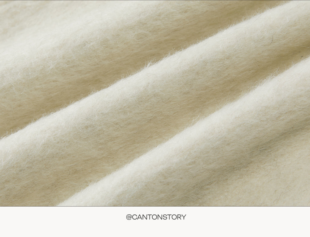 CANTONSTORY Yangcheng Story Korean style 70 double-sided wool coat made of fleece for women winter new design slimming waist