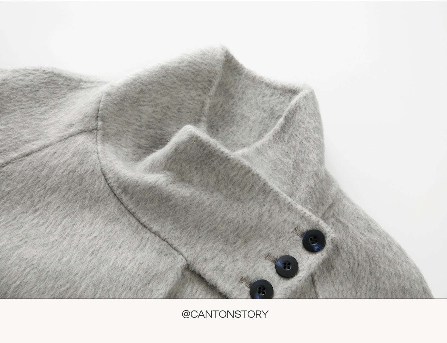 CANTONSTORY Yangcheng Story Korean style 70 double-sided wool coat made of fleece for women winter new design slimming waist