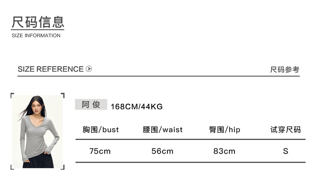 101PASSION Women's Tencel Wool High Neck T-Shirt, Fall/Winter, Solid Color, Slim Fit, Long Sleeves