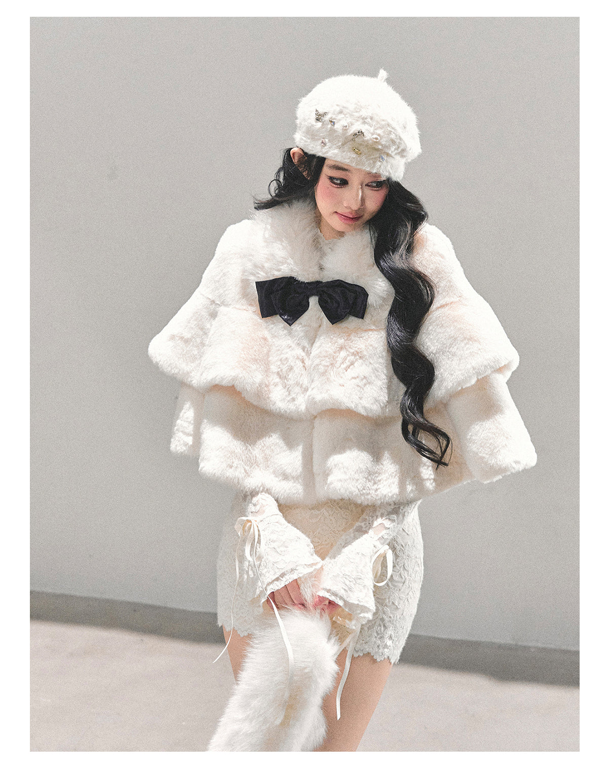 SHAOYEYAN Women's "First Snow is Coming" French Christmas Coat (Winter)