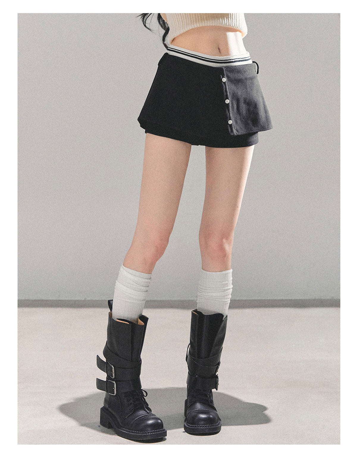 SHAOYEYAN Aomalm Women's Autumn Miu High-end A-line Bodycon Dress "Korean Style" Black Short Skirt