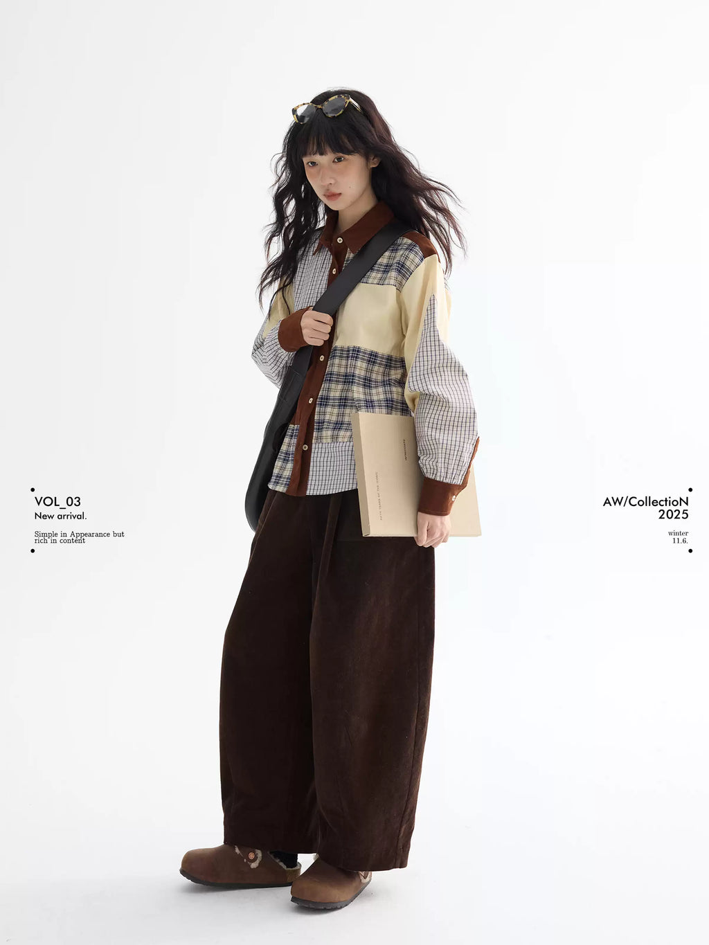 LEBEMIO "LeBemio" "Barn Basin" Classic Style Corduroy Flared Pants with Waist Tie