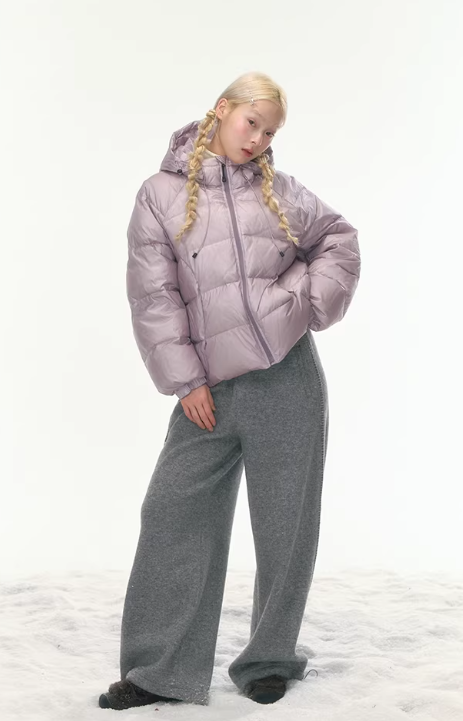 CANSTOREGIRLS Practical Style New National Standard 90% White Duck Down Jacket