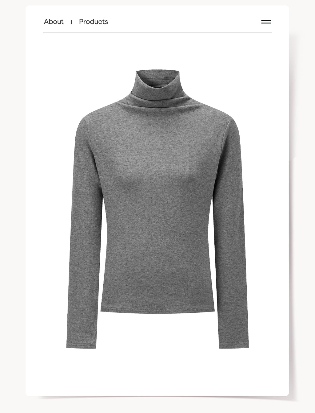 CANTONSTORY Guangzhou Story women's winter retro solid color high-neck long-sleeved T-shirt, new style, loose and warm