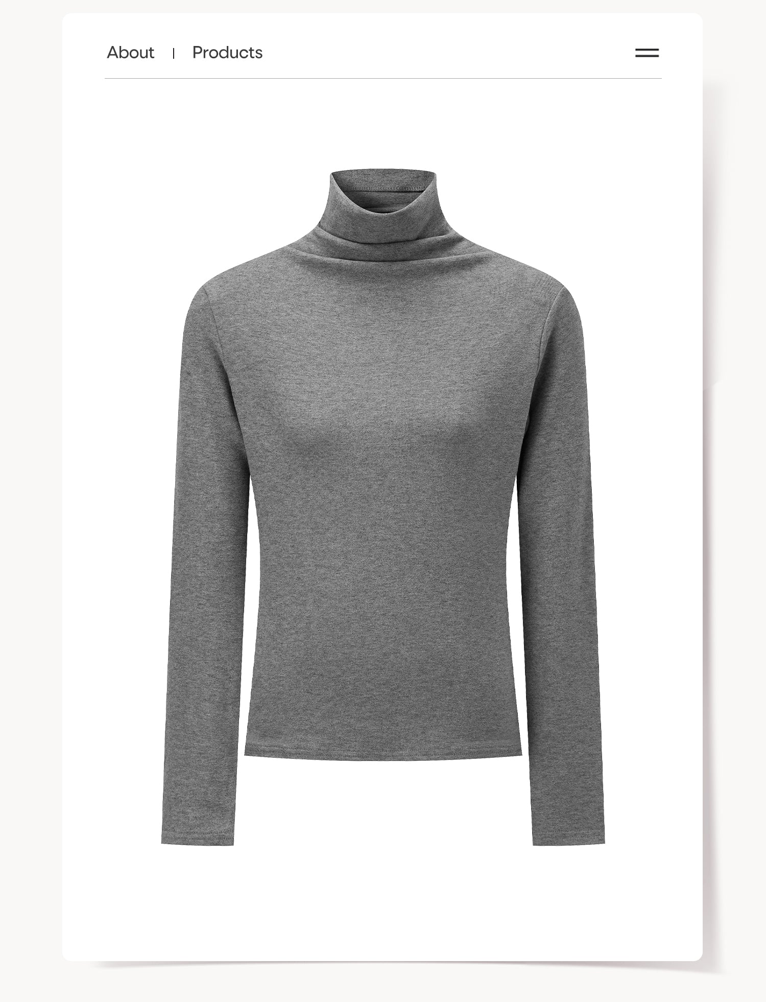 CANTONSTORY Guangzhou Story women's winter retro solid color high-neck long-sleeved T-shirt, new style, loose and warm