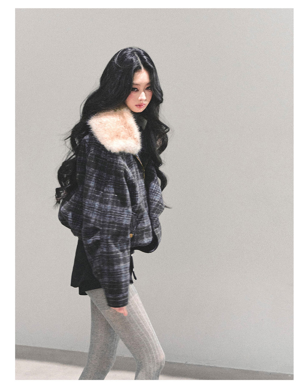 SHAOYEYAN Aomalm Women's Hepburn "She's Not as Dazzling as Fireworks" Thick Plaid Quilted Coat Winter Loose Coat