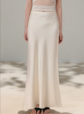 OIOI ESSE Women's figure-flattering satin mermaid skirt, perfect for spring and summer, elegant