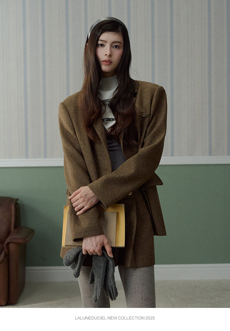 LaLune Duciel Vintage British Wool Dress