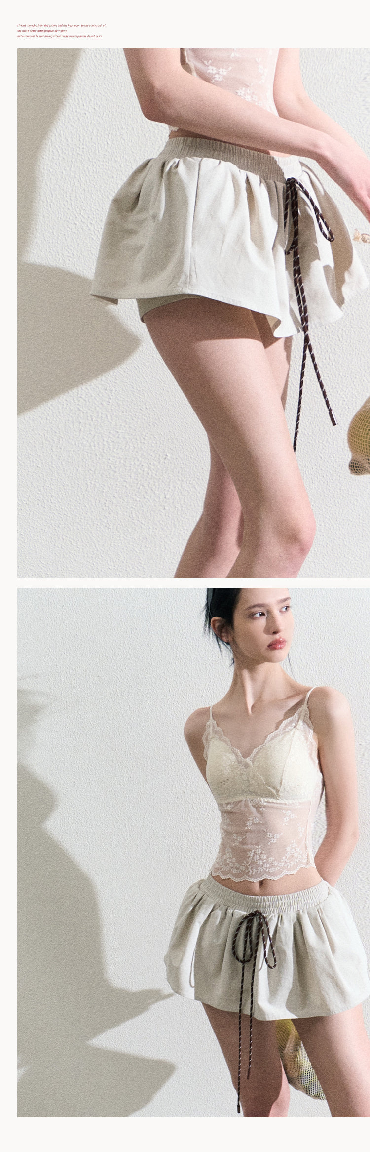 OAKMOO Multi-color stretch mini dress, drawstring, tulip skirt shape, "Lemon Scent" skirt shape, slimming and lengthening legs