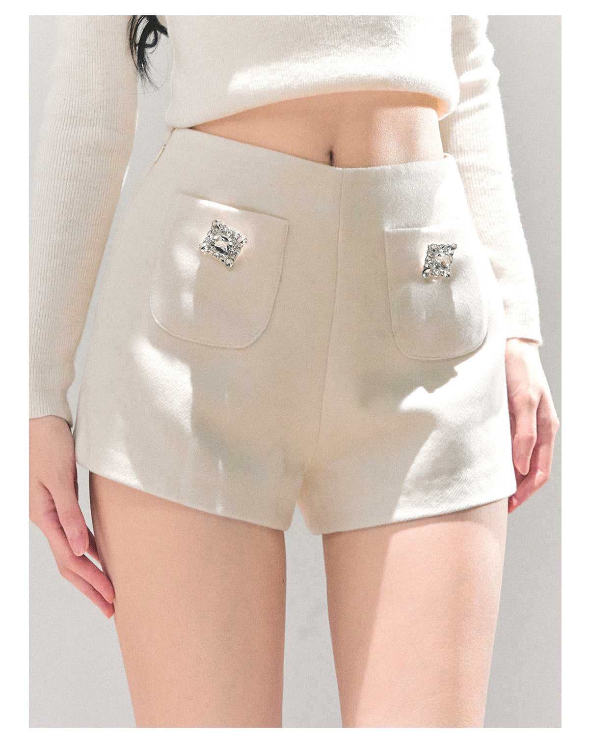 SHAOYEYAN Women's "Through Her Dreams" Luxury Winter Coat, Cloak and Shorts Trio Set