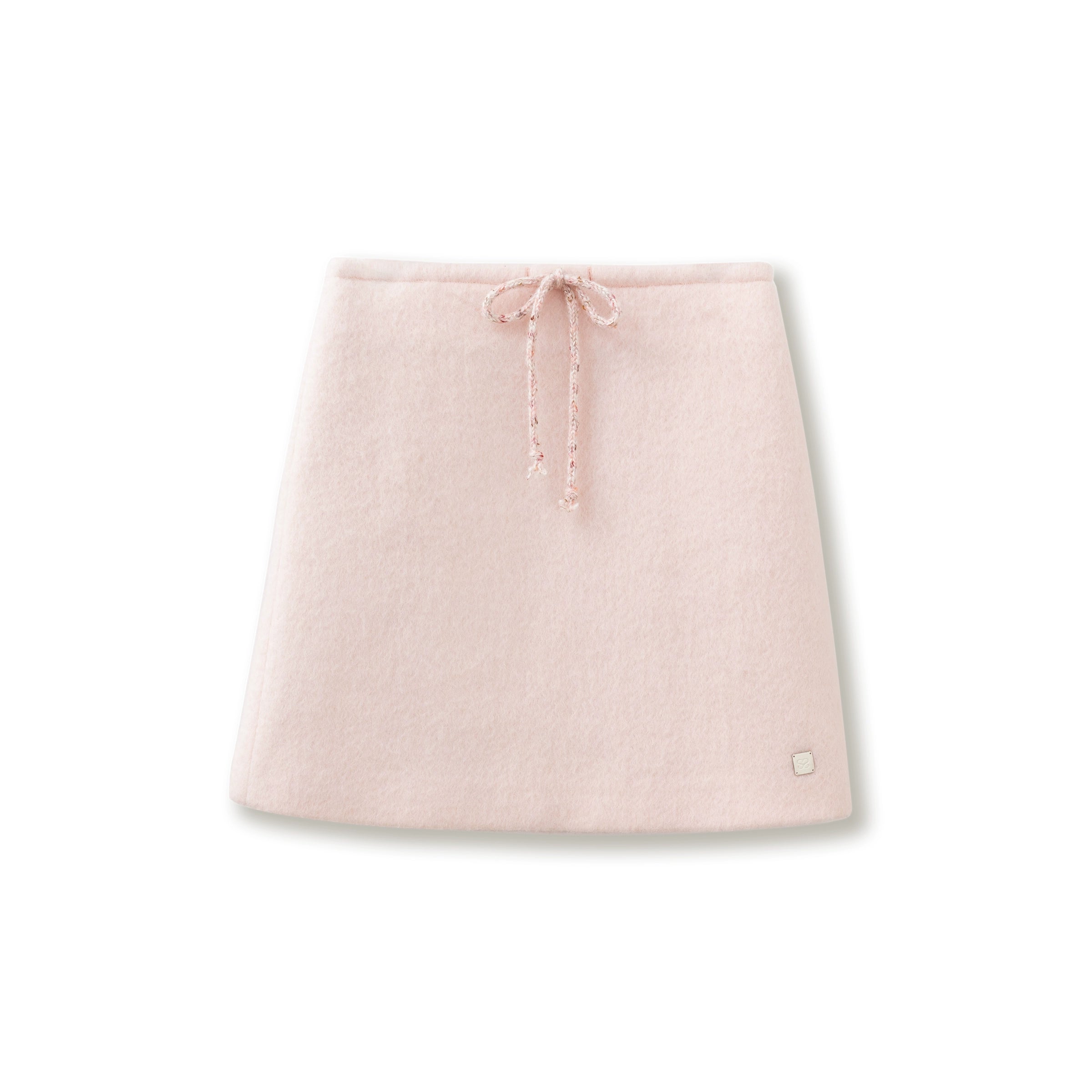 SunsetPark Warm Pink Winter Wool Skirt