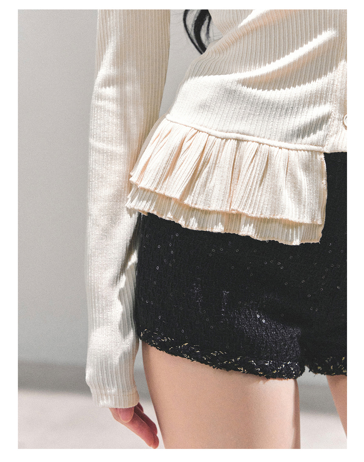 SHAOYEYAN Women's Chanel Style Rich Girl Suit, Three-Piece Winter Coat, Aomalm "Twilight Engulfs Me"