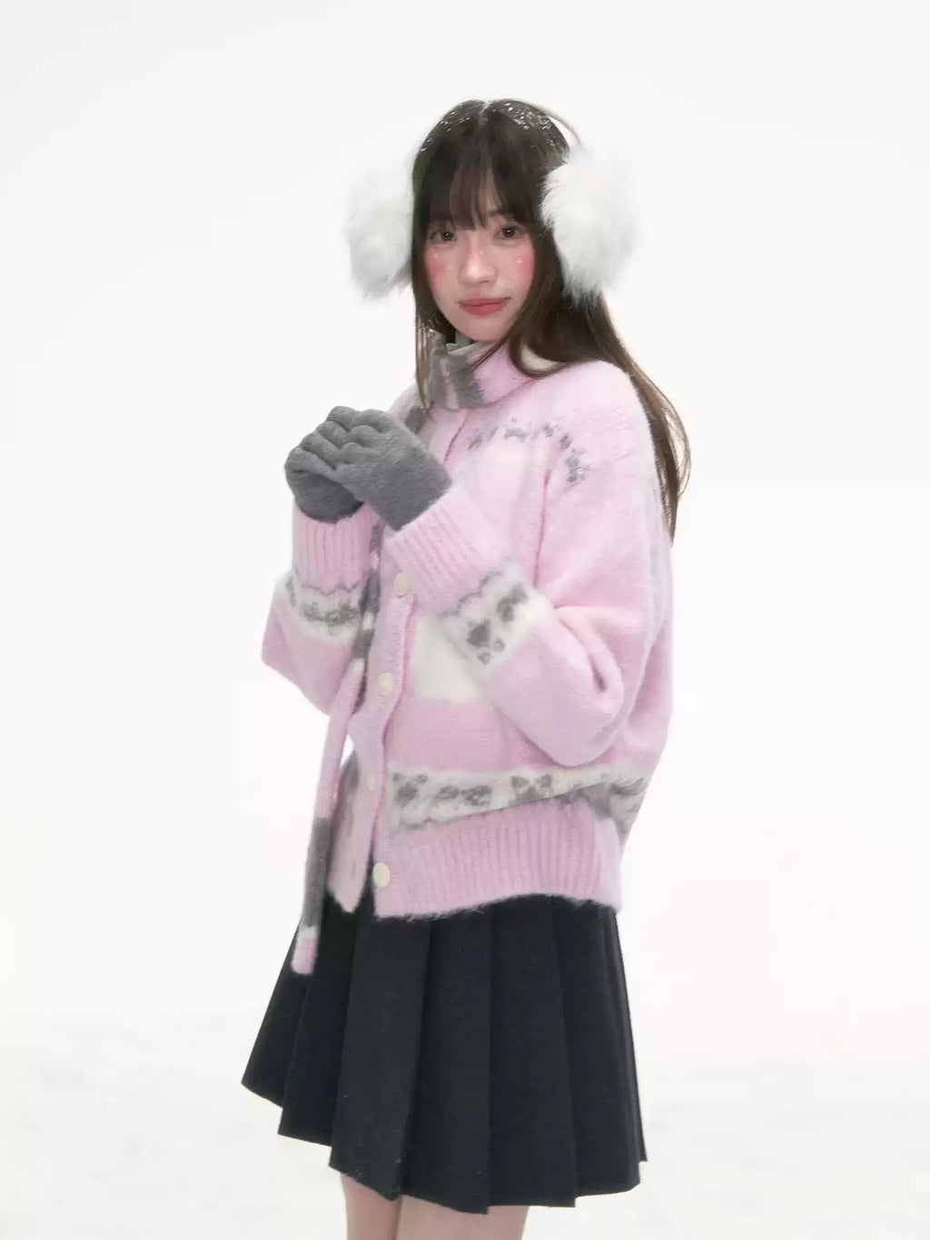 CANSTORE 缶詰専門店「桜猫のささやき」暖かふわふわ秋冬カーディガン