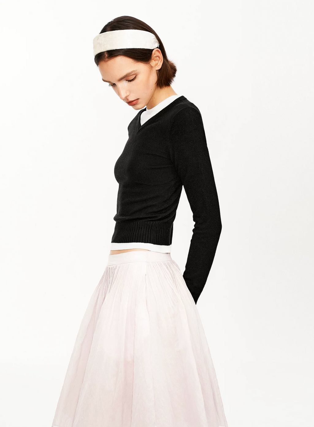 PUKI PUKI classic ballet flared skirt with pastel ruffles