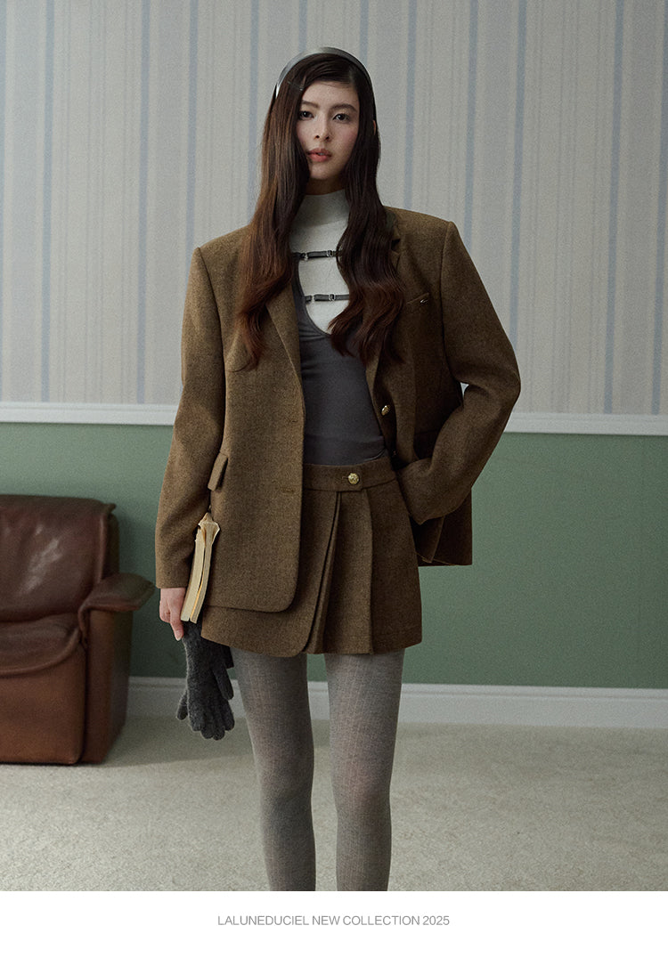 LaLune Duciel Vintage British Wool Dress